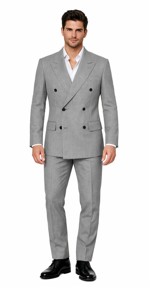 Kingsman Harry Light Grey Double Breasted Suit