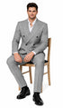 Kingsman Harry Light Grey Double Breasted Suit