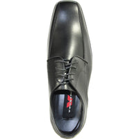 Bravo Mens Classic Square Pointy Toe Dress Shoe in Black