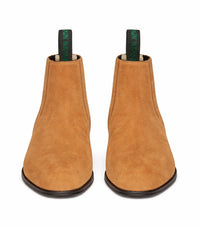 Suede Botin Charro Nobuck Camel