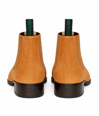 Suede Botin Charro Nobuck Camel
