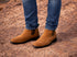 Suede Botin Charro Nobuck Camel
