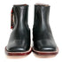 Los Altos Men's Boot Wide Square Toe Deer Black Leather Sole - Deer Black