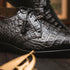 Marco Di Milano Lacio Black Leather Oxford Dress Shoe