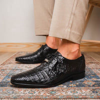 Marco Di Milano Lacio Black Leather Oxford Dress Shoe