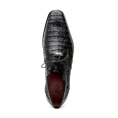 Marco Di Milano Lacio Black Caiman Crocodile Derby