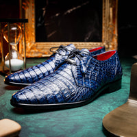 Marco Di Milano Lacio Navy Leather Dress Shoe