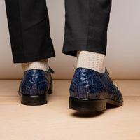 Marco Di Milano Lacio Navy Leather Dress Shoe