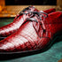 Marco_Di_Milano Lacio Wine Leather Dress Shoe