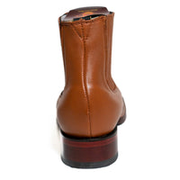 Los Altos Men's Boot Wide Square Toe Deer Honey Leather Sole - Deer Honey
