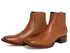 Los Altos Men's Boot Wide Square Toe Deer Honey Leather Sole - Deer Honey