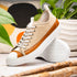 Zelli Lando Sueded Goatskin Sneakers in Taupe | Made in Italy