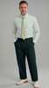 Mens Wide Leg Pants Classic Fit Pleated Pants in Color "Hunter Green" 20.5 inch bottom Pants come lined to the knee.