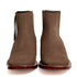 Los Altos Men's Boot Wide Square Toe Nobuck Taupe Leather Sole - Nobuck Taupe