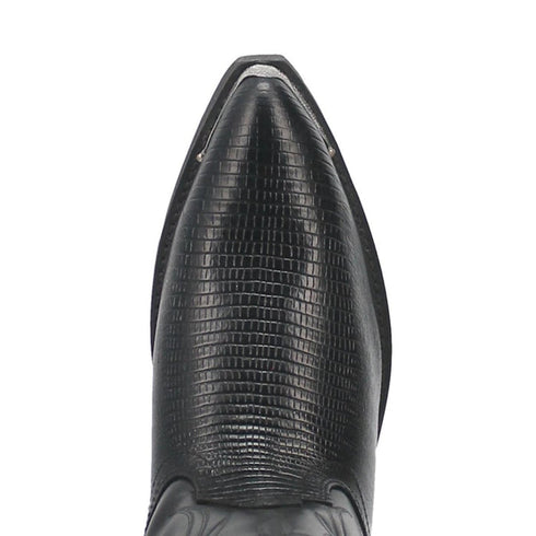 Laredo Men's Atlanta Lizard Print Leather J-Toe Boots - Peanut