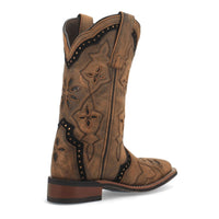 Laredo Women's Bouquet Broad Square Toe Leather Boots - Honey 5844