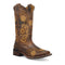Laredo Women's Secret Garden Broad Square Toe Leather Boots - Brown 5822 - Dan Post Boots