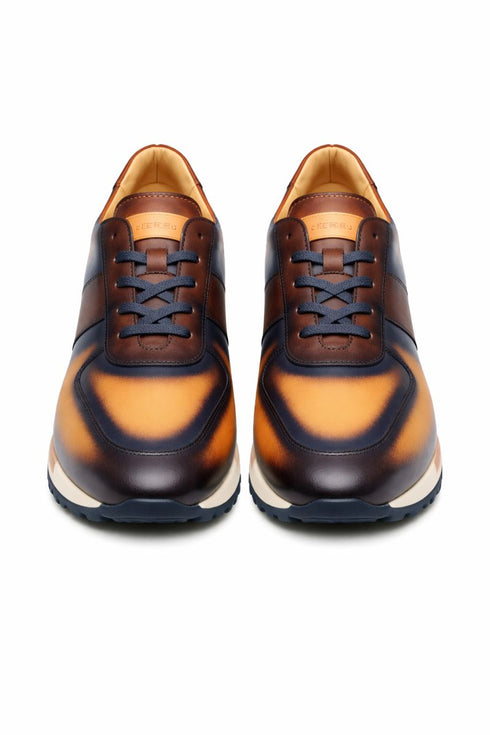 Latini Multi-tone  Sneaker Blue/Multi By Mezlan Made In Spain Brand