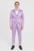Lavender Satin Tuxedo Set – 4-Piece Statement for Weddings & Proms
