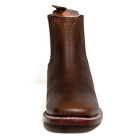 Los Altos Men's Boot Wide Square Toe Rage Walnut Leather Sole - Rage Walnut