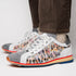 Zelli Leo Sueded Italian Goatskin Sneakers Grey Multi (66-250-GRY)