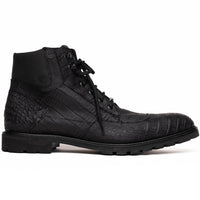 Marco Di Milano Leoni Oil Black Leather Dress Shoe