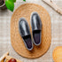 Zelli Bene Sueded Goatskin and Crocodile Loafer in Grey