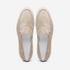 Zelli Livorno Sueded Italian Goatskin Casual Slip-On Loafer in Bone