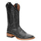 Mens White Diamond Boot Black Lizard Print Boots Square Toe