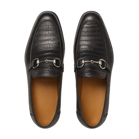 Lombardy Lizard Teju Bit Loafers