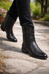 Men's Los Altos Original Leather Boots Roper Toe - Black 692105