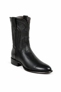 Men's Los Altos Original Leather Boots Roper Toe - Black 692105