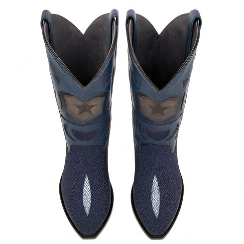 Blue Stingray Boots