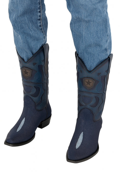 Blue Stingray Boots