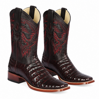 Caiman Square Toe Boots