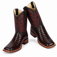 Caiman Square Toe Boots