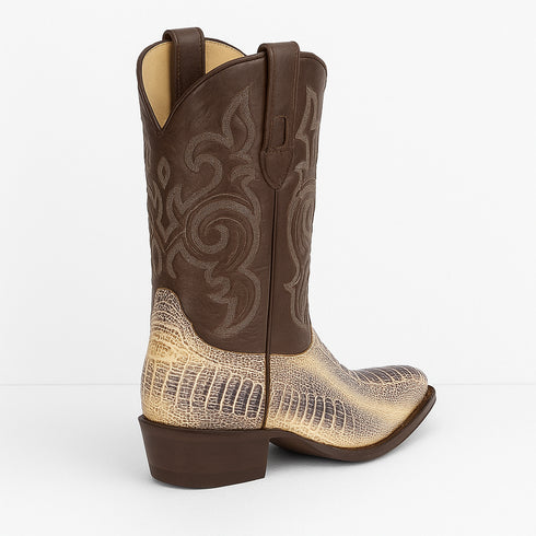 Los Altos Men's Natural Ostrich Leg Boots