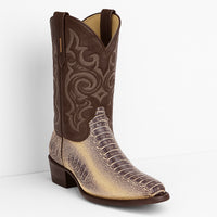Los Altos Men's Natural Ostrich Leg Boots
