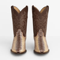 Los Altos Men's Natural Ostrich Leg Boots