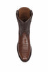 Los Altos Mens Original Caiman Belly Brown Roper Toe Boot