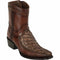 Los Altos Men's Original Monster Fish Skin European Toe Short Boots - Rustic Brown