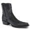 Los Altos Men's Original Python Skin European Toe Short Boots - Black 76BFN5705