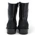 Los Altos Men's Original Python Skin European Toe Short Boots - Black 76BFN5705