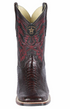 Ostrich Leg Square Toe Cowboy Boots