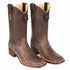 Ostrich Leg Square Toe Cowboy Boots