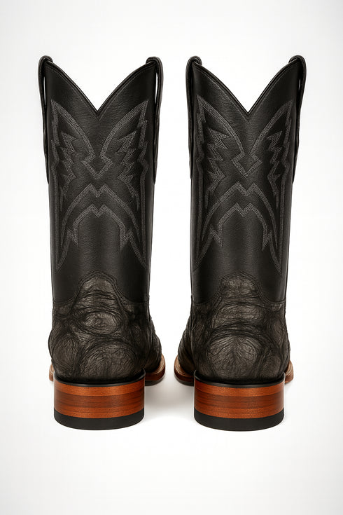 Rustic Black Pirarucu Boots