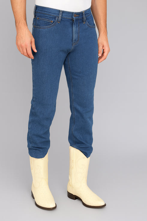 Los Altos Men's Winter White Genuine Full Quill Ostrich Boots