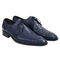 Los Altos Navy Genuine Caiman Belly Lace Up