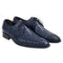 Los Altos Navy Genuine Caiman Belly Lace Up