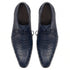Los Altos Navy Genuine Caiman Belly Lace Up